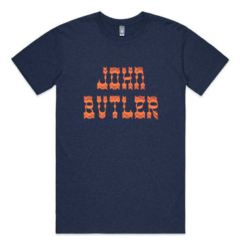 [t-shirt]  John Butler Blue Sunrise Font